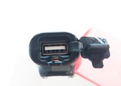 USB charger, slim, 1 slot, Fast charge. Handlebar/10mm Mirror mount. Motowolf