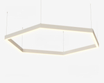 Подвесной LED светильник шестиугольный LP85-ARENA6-400 60Вт (сегмент 404 мм) 3000K 5520Лм белый 808х808х80мм DARKLUM