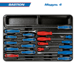 KING TONY (9G38-100MRB) Набор инструментов 204 предмета, "BASTION", в синей тележке