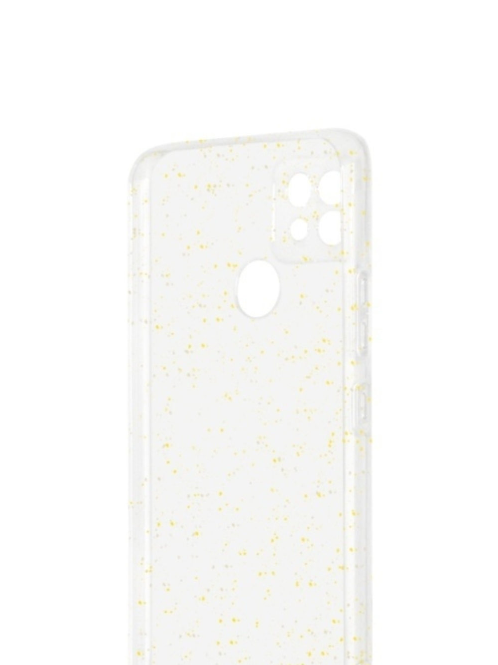 Силиконовый супертонкий чехол с блестками для Realme C21 DF