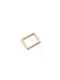 Кольцо - квадрат Arta-F, 10 мм, металл, золото