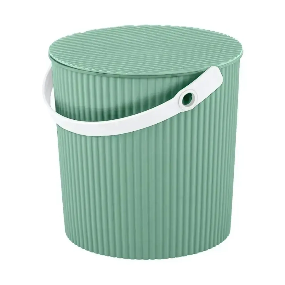 Ведро с крышкой Универсал 10 л ментол 285х635