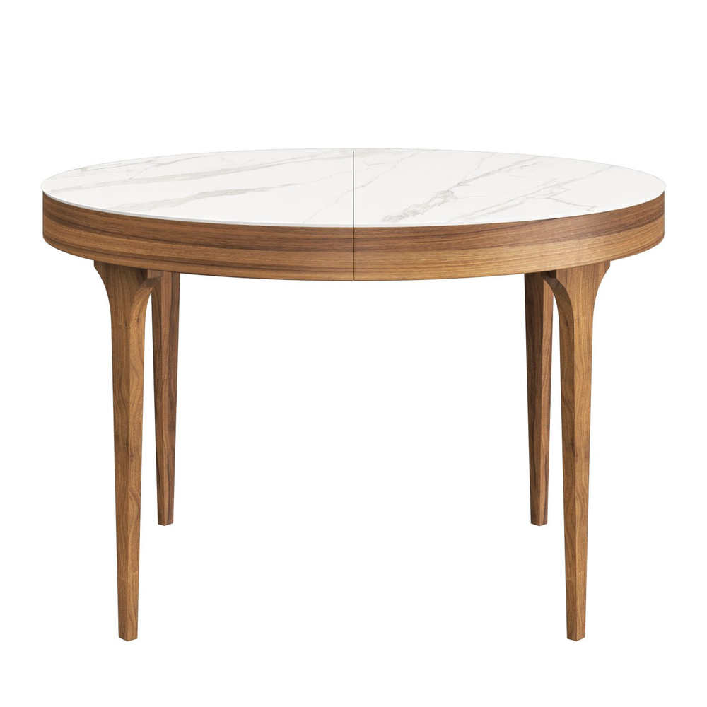 Стол круглый раскладной Bellini (120+40), керамика матовая