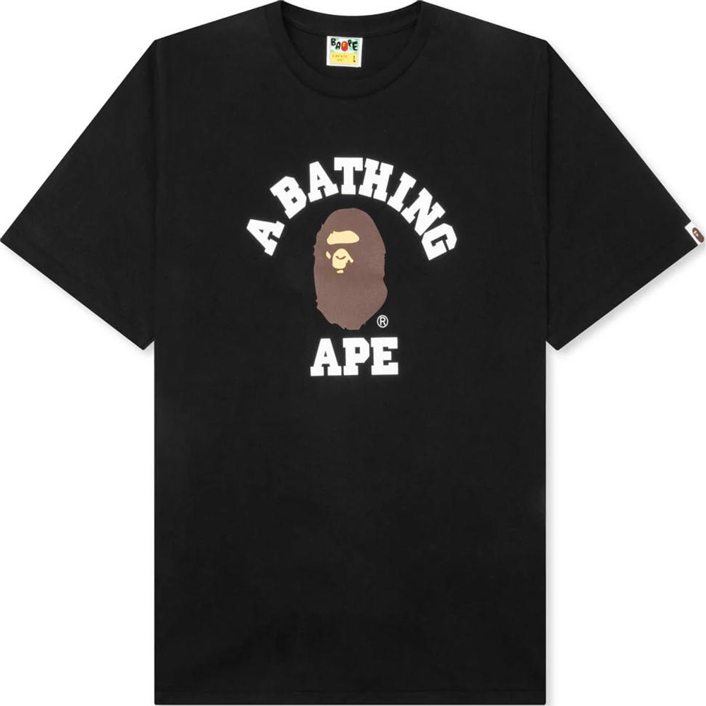 A Bathing Ape Bathing Ape College Футболка черный
