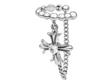 Кафф "Chrome Hearts" с крестиком и цепочкой