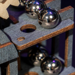 Марбл-трасса ночной город LGA01 от ROKR - Деревянный конструктор, сборная механическая модель, 3D пазл, трасса для шариков