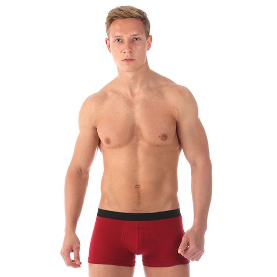 Мужские трусы боксеры бордовые Romeo Rossi RR6012-18