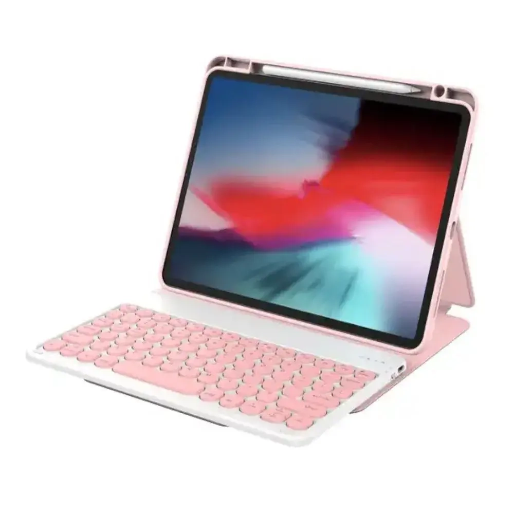 Чехол-клавиатура WIWU Protective Keyboard для Apple iPad Air 10.9/ iPad Pro 11 русская раскладка (розовый)