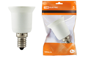 Переходник E14-E27, белый, TDM (ЕС) SQ0335-1001