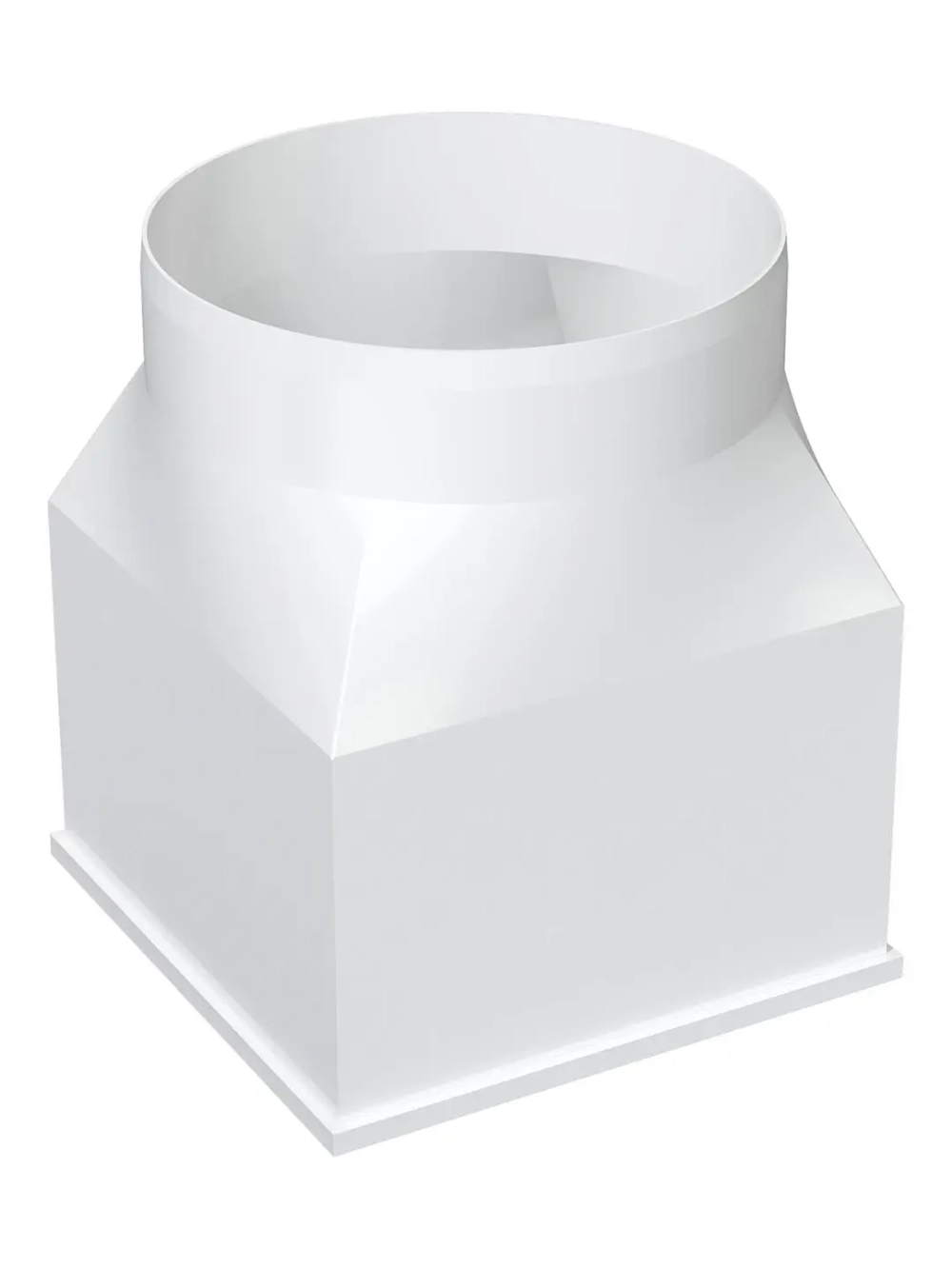 Переходник пластиковый ERA D125 мм 90° 126x126