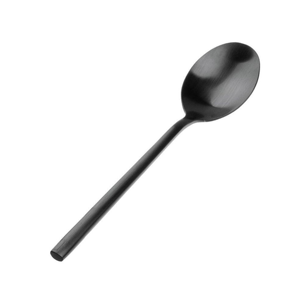 Ложка столовая 19,5 см матовая черный цвет   PVD P.L. - Davinci [12]