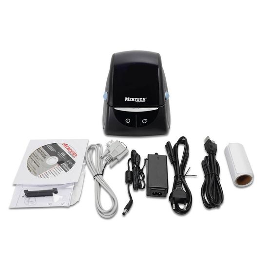 Термопринтер липких этикеток MERTECH LP80 EVA RS232-USB Black