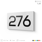Номер на дверь 276, табличка на дверь для офиса, квартиры, кабинета, аудитории, склада, белая 120х70 мм, Айдентика Технолоджи