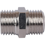 Ниппель STOUT никелированный 1/4" НР/НР