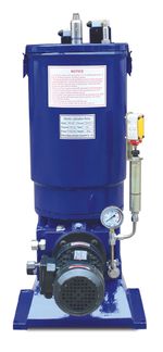 ZPU-14G - Станция смазки электрическая для двухлинейных систем, рабочее давление до 400 бар, подача 233 мл/мин, мощность двигателя 0,75 кВт, объем бака 60 литров; тип станции - Одиночная станция