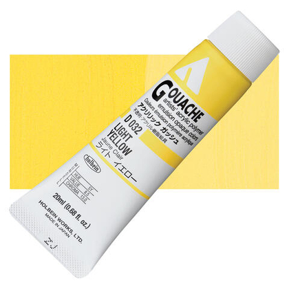 Holbein Acrylic Gouache 20 мл. 032 [А] Light Yellow