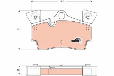 TRW - GDB1652-TRW - Brake Pad Set, disc brake