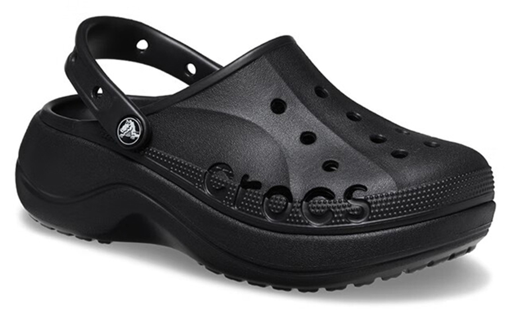 Crocs Baya Platform Clogs "Black" Women"s