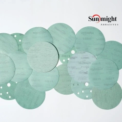 D-125; P120; 100 шт. FILM, 8 отверстий. Шлифовальные круги на липучке SUNMIGHT: 125 мм; P120; 100 шт.