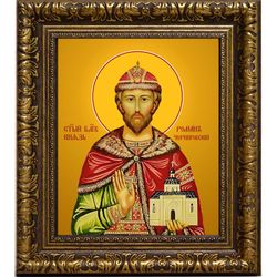 Роман Черниговский, Дебрянский. Икона на холсте.