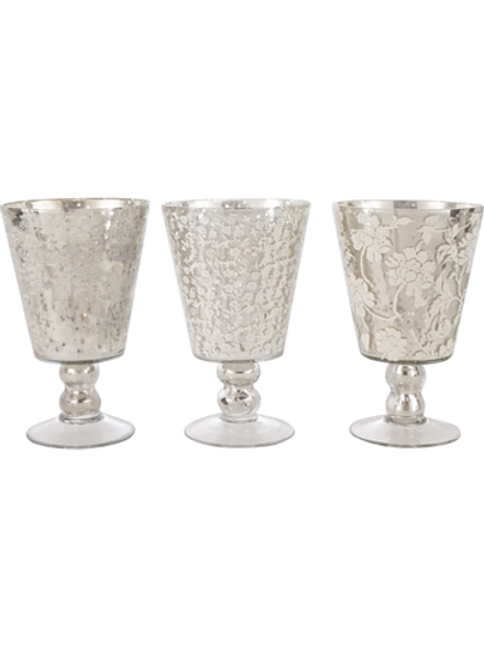 Ваза/Подсвечник декоративная "Кубок-Базилика" 3 вида, 19x19x12см