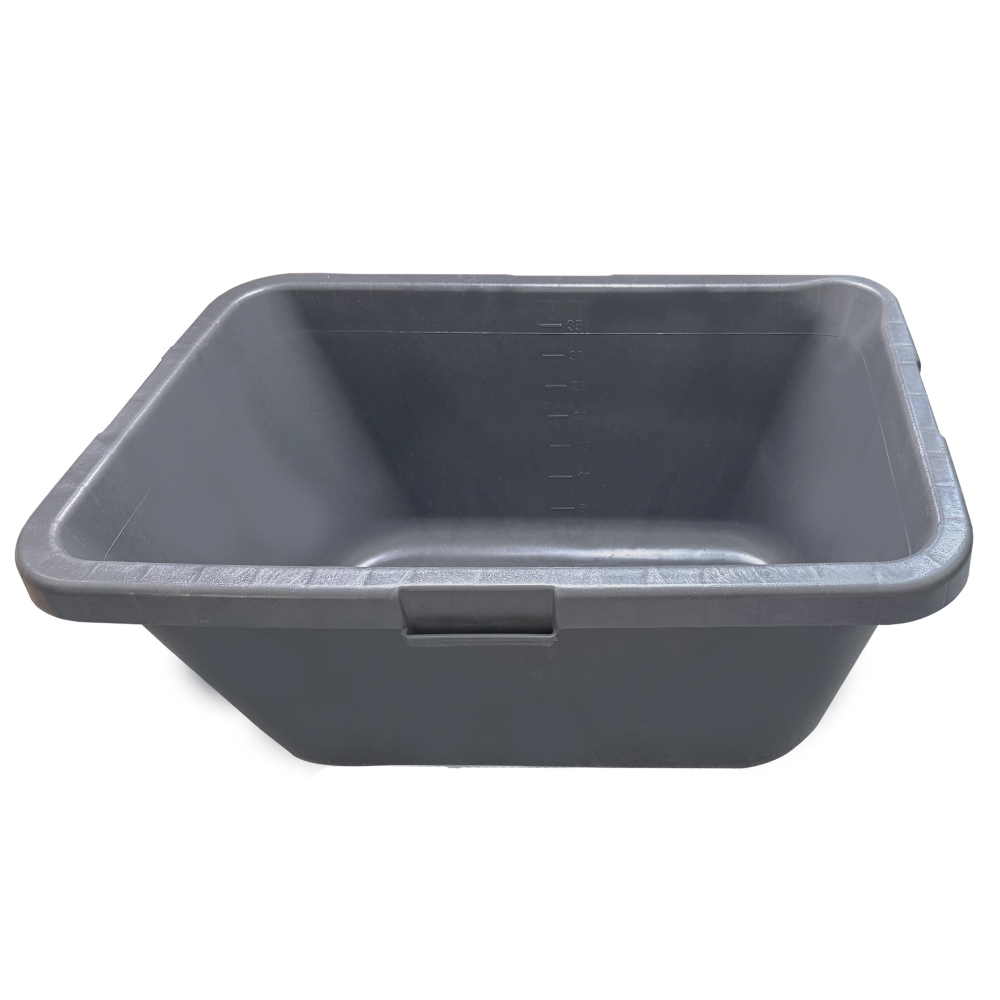 Таз строит.  прямоуг.  40л  ударопрочный  пластик  серый   МОНТАЖНИК