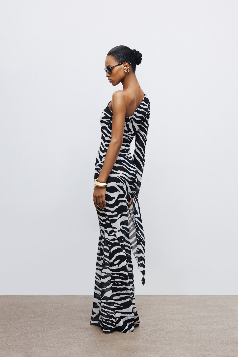 Платье OREE Зебра, Черно-Белый