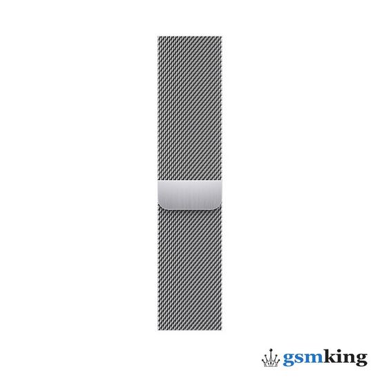 Apple Watch Series 7 GPS + Cellular 45mm Silver Stainless Steel Case with Milanese Loop MKJE3LL/A