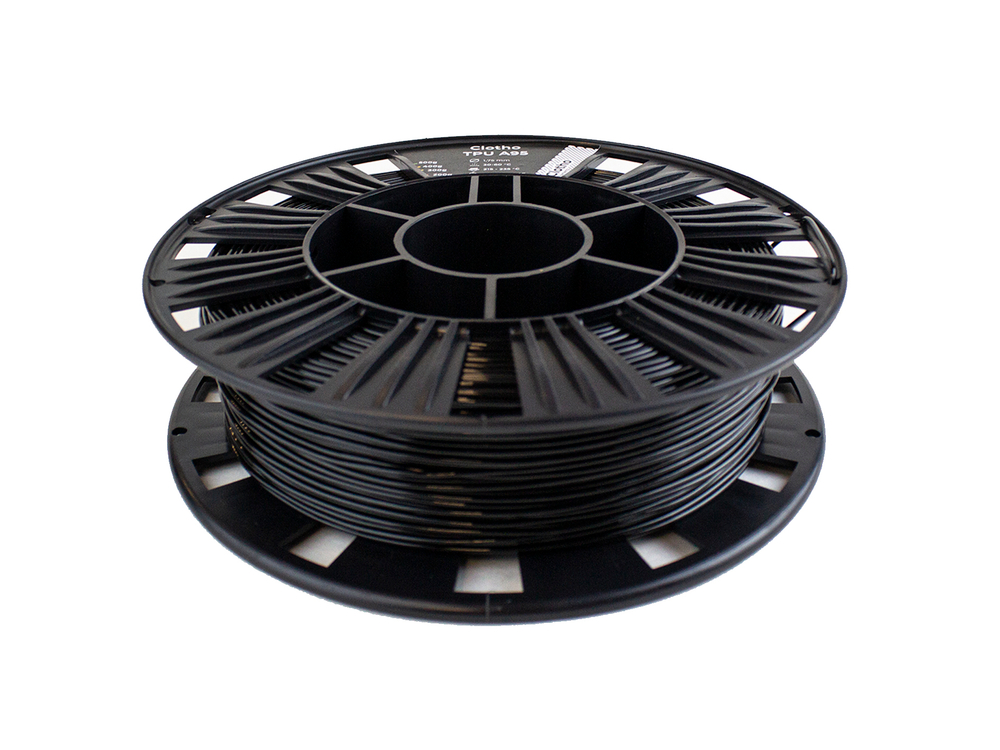 Пластик для 3D-принтера, Clotho Filaments, Clotho TPU A95, черный, 1.75 мм 500 г