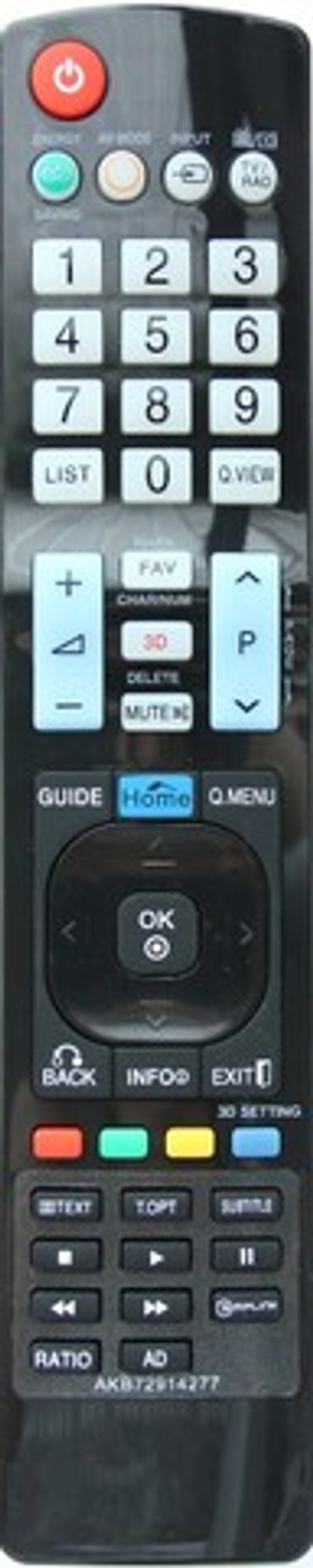 Пульт для телевизора LG AKB72914277