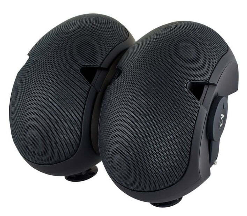 Electro-Voice EVID 6.2T корпусной громкоговоритель 2x6'/1', 15/30/60W, 100V, in/outdoor цвет черный, ЦЕНА ЗА ПАРУ