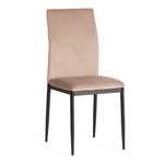 Стул CAPRI (mod. 39) металл, вельвет, 49.5 х 41 х 93,5 см, Beige (бежевый) HLR8 / черный