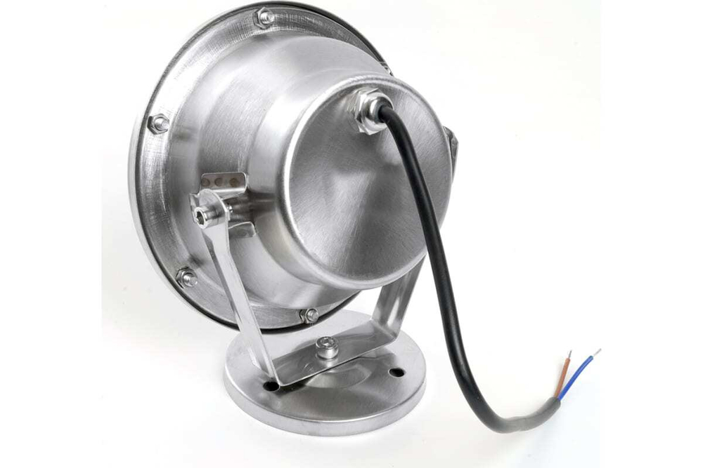 Cветильник-прожектор LED подводный LL-824, 9W, AC24V, низковольтный, 2700K, металлик, 140*80*160mm, IP68 Feron