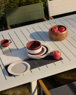 Раздвижной уличный стол Brela из алюминия цвета экрю 205(287) x 100 см