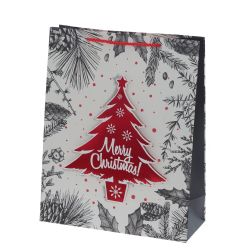 GAEM Пакет подарочный (бумага 210г/м2, блок микс 12шт), L26 W10 H32 см, 4в.