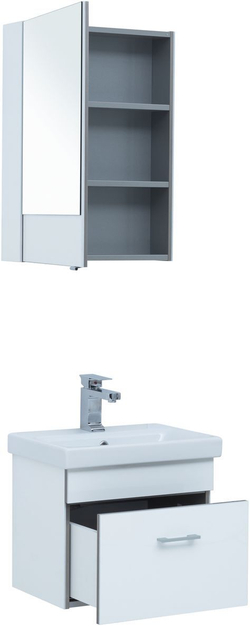 Тумба под раковину Aquanet Верона 50 (Moduo Slim) белый