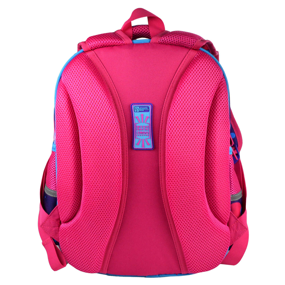 Ранец школьный, Феникс+, 27,5x37,5x14,5 см, полиэстер, ЭВА панель, сублимация, цветной светоотражающий рант, 1 отделение (-я)