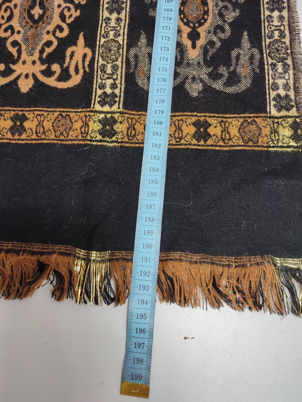 Шарф с шерстью