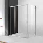 Душевой уголок Cezares MOLVENO-AH-11-120/80-C-Cr-IV, 120х80х195, профиль хром, стекло прозрачное