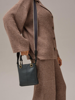 Сумка кожаная кросс-боди Deboro 30347 асфальт