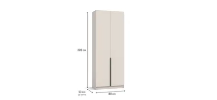 Босс Стандарт 80*220 шкаф распашной 2Д 01 Кашемир