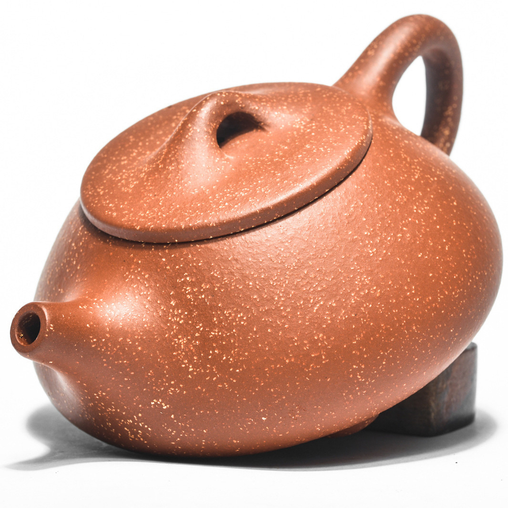 316030 Чайник ИСИН "ШИПЯО" (Каменный Черпак) 200мл, глина красный с песком