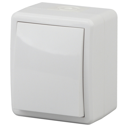 Переключатель ЭРА Эксперт 11-1403-01 IP54 10АХ-250В ОУ белый