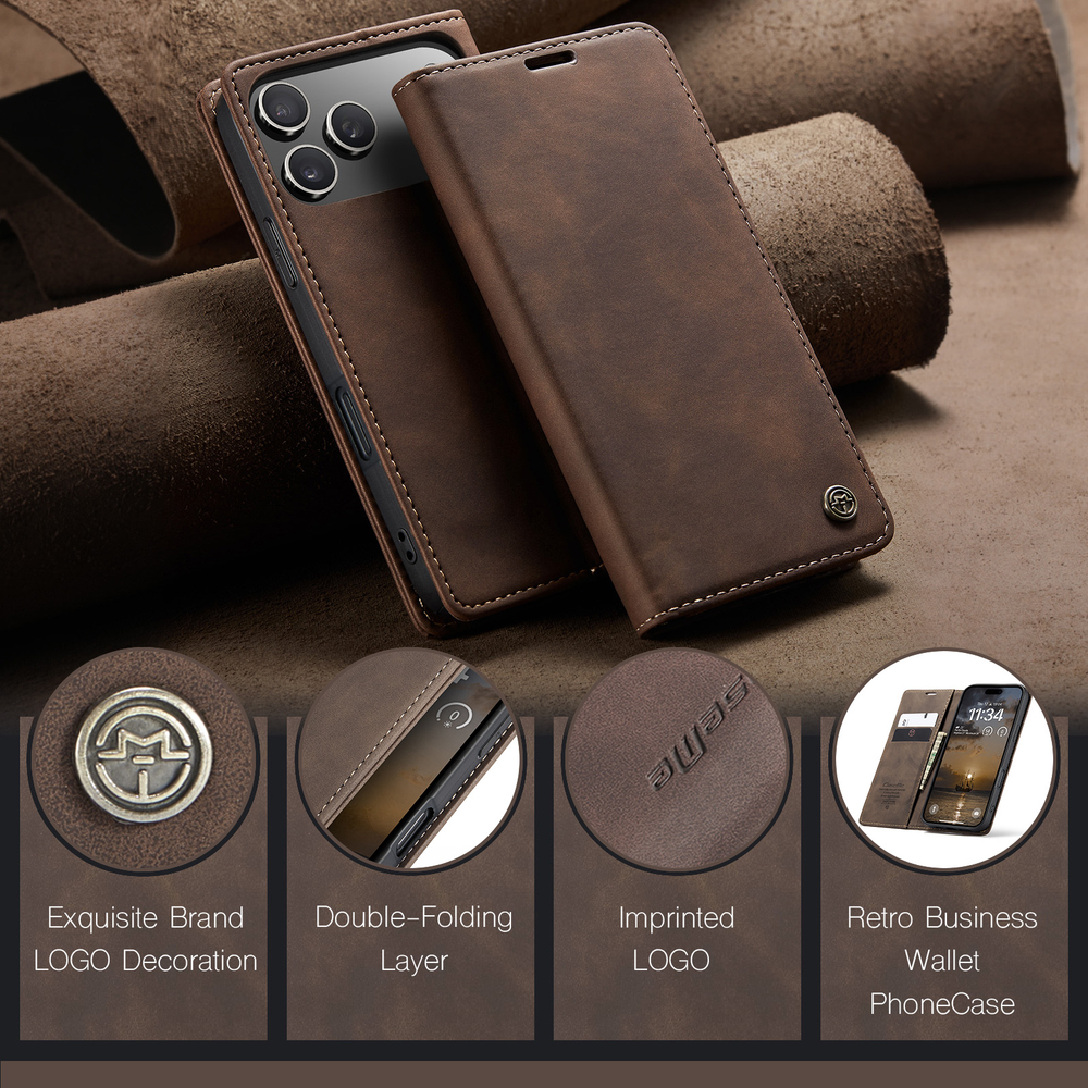 Чехол-книжка CaseMe Matte iPhone 17 Pro Max