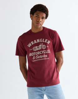 Футболка мужская WRANGLER AMERICANA TEE RUBY WINE