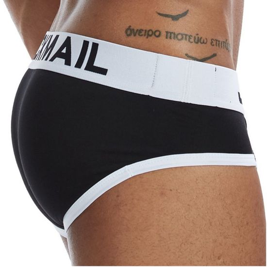 Мужские трусы брифы черные JOCKMAIL JM2032-2