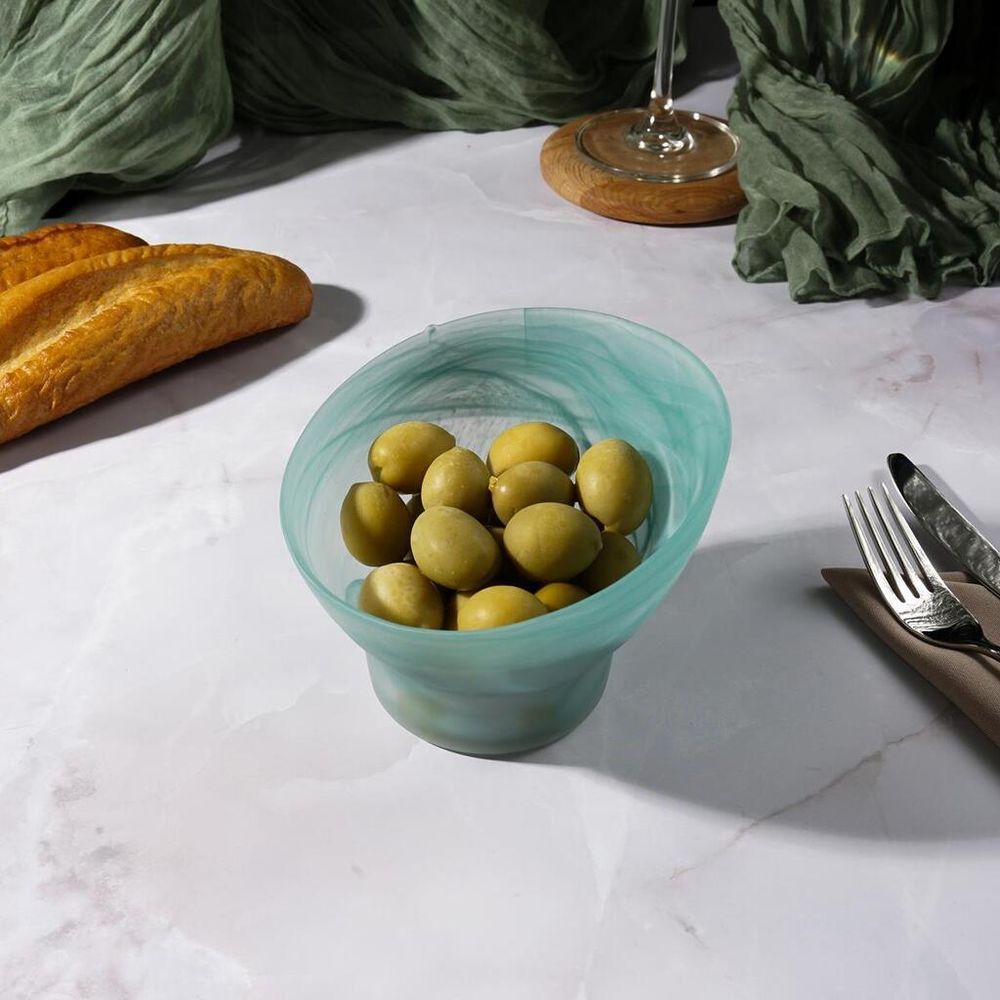 Салатник 350 мл d 12,5 см h10 см   конус матовое стекло P.L. Proff Cuisine [4]