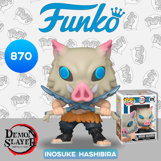 Фигурка Funko POP! Animation Demon Slayer Inosuke Hashibira (870) 49011 / Фигурка по мотивам аниме "Клинок, рассекающий демонов", Иноске Хашибира