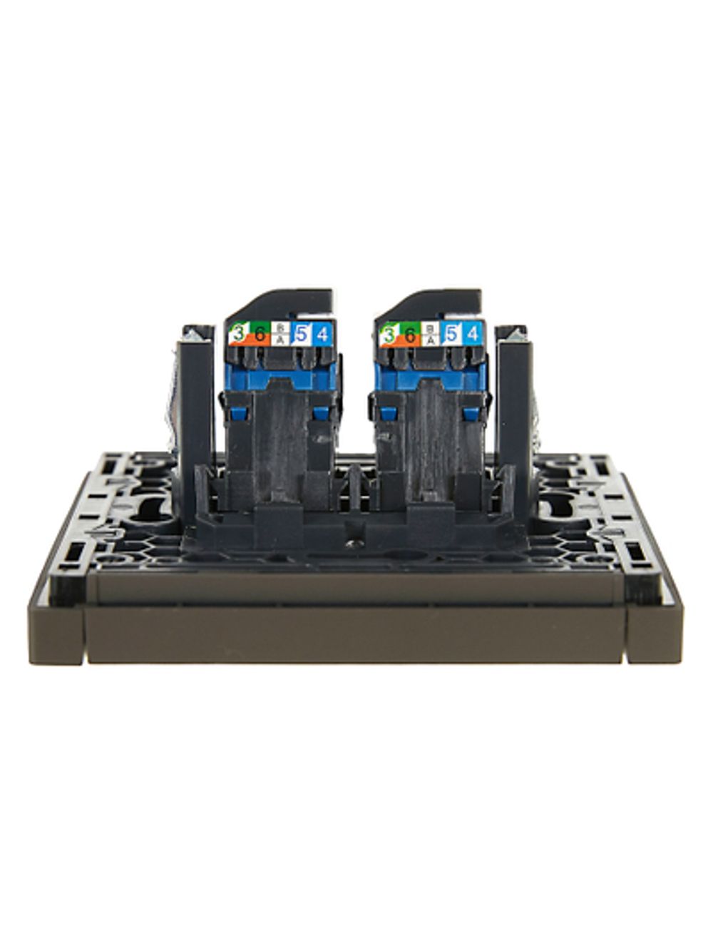 FORTE&PIANO Розетка компьютерная двойная RJ45 кат.6 FP334 серый IEK