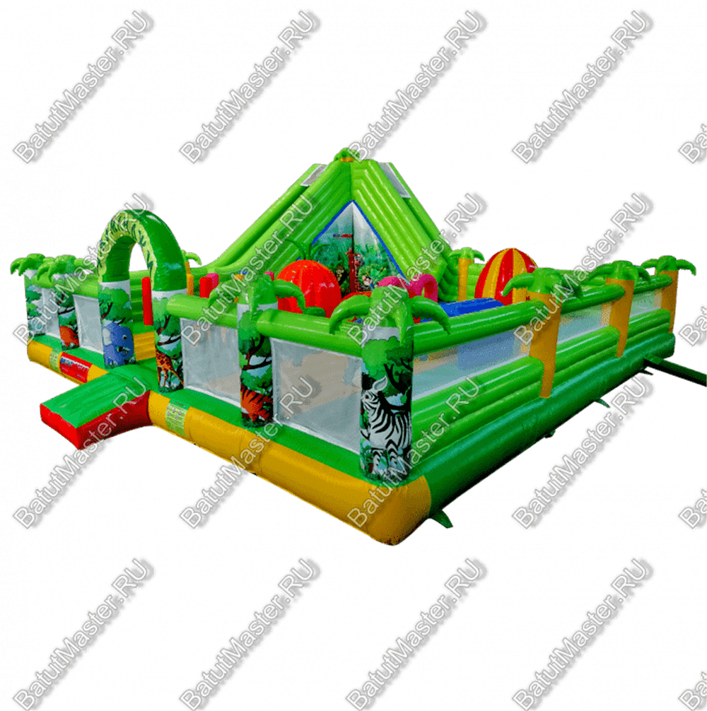 Надувной коммерческий батут "Джунгли"
